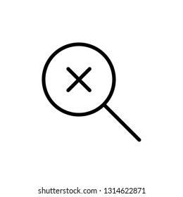 magnifying glass icon vector