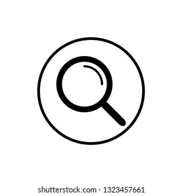 magnifying glass icon vector