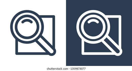 Magnifying Glass icon vector, 