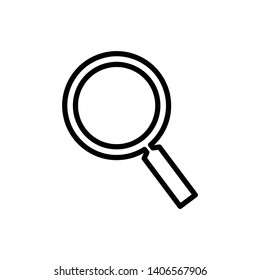 Magnifying Glass Icon Vector - Vector