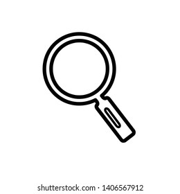 Magnifying Glass Icon Vector - Vector