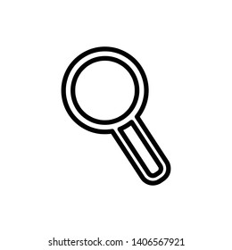 Magnifying Glass Icon Vector - Vector