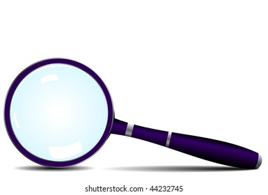 Magnifying glass icon - vector