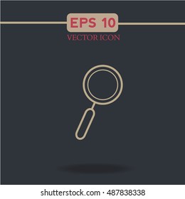 magnifying glass  icon vector