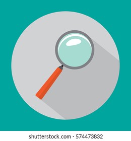 Magnifying Glass Icon, Vector