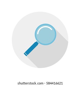 Magnifying glass icon vector