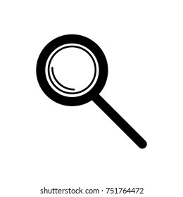 Magnifying glass icon. Vector.