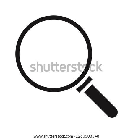 Magnifying glass icon vector