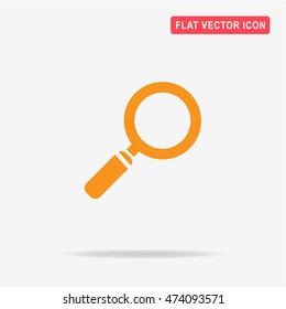 Magnifying glass icon. Vector concept illustration for design.