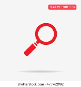 Magnifying glass icon. Vector concept illustration for design.