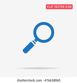 Magnifying glass icon. Vector concept illustration for design.