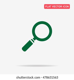 Magnifying glass icon. Vector concept illustration for design.