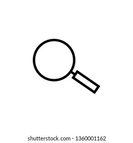 Magnifying glass icon vector design template