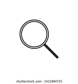 magnifying glass icon vector design template