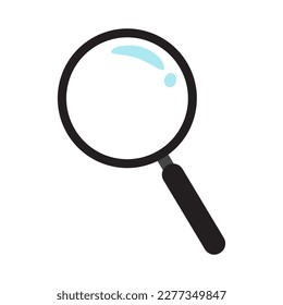 Magnifying glass icon, vector design, and graphic art