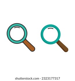Magnifying Glass Icon Vector Design.