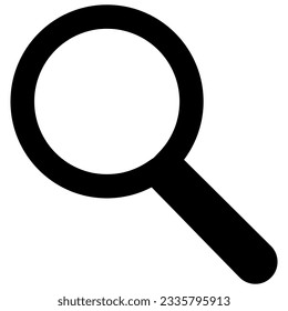 Magnifying glass icon vector design template and illustration with editable stroke