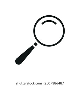 Plantillas de diseño de Vector de icono de lupa gráfico de concepto simple y moderno