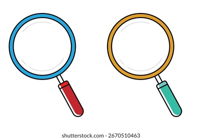 Magnifying glass icon vector design. Search icon vector.