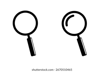 Magnifying glass icon vector design. Search icon vector.