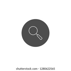 Magnifying glass icon . Vector . EPS 10