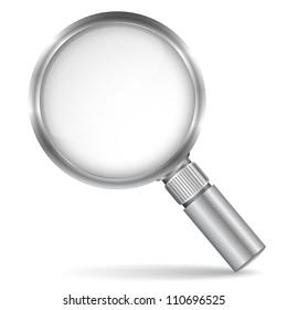 Magnifying glass icon, vector eps10 illustration