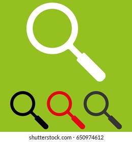 Magnifying glass icon vector eps10. Search icon.