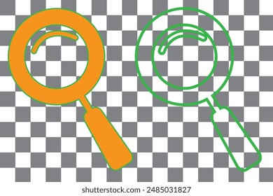magnifying glass icon vector, filled flat sign, solid pictogram isolated on white, logo illustration