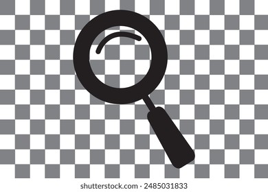 magnifying glass icon vector, filled flat sign, solid pictogram isolated on white, logo illustration