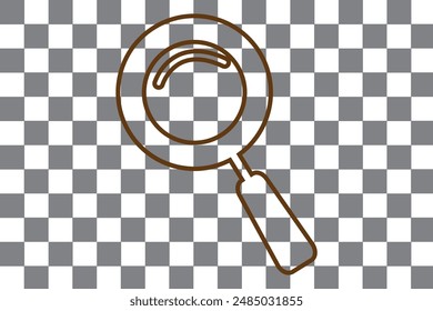 magnifying glass icon vector, filled flat sign, solid pictogram isolated on white, logo illustration