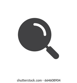 Magnifying glass icon vector, filled flat sign, solid pictogram isolated on white. Search symbol, logo illustration. Pixel perfect