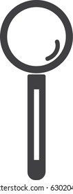 magnifying glass icon vector, flat design vector icon