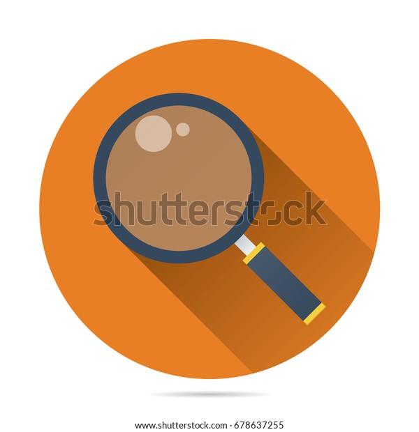 Icone Loupe Image Vectorielle Style Plat Image Vectorielle De Stock Libre De Droits