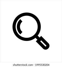 Magnifying glass icon vector graphic illustration