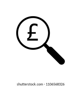 Magnifying glass icon vector illustration template design trendy