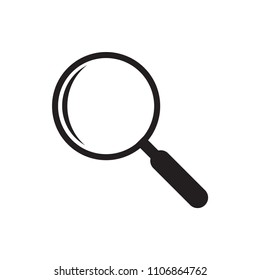 Magnifying glass icon vector illustration template design trendy