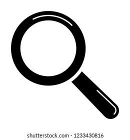 Magnifying glass icon vector illustration