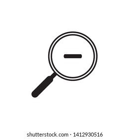 magnifying glass icon vector illustration template