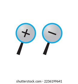 magnifying glass icon vector illustration.