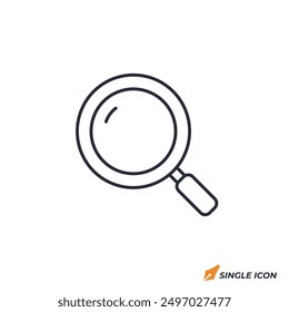 Magnifying Glass icon vector illustration. Magnifying Glass symbol isolated on white background