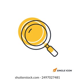 Magnifying Glass icon vector illustration. Magnifying Glass symbol isolated on white background