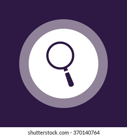 Magnifying Glass icon . Vector illustration