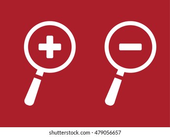 Magnifying Glass icon . Vector illustration