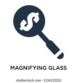 Magnifying glass icon vector isolated on white background, Magnifying glass transparent sign
