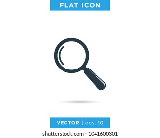 Magnifying Glass Icon Vector Logo Design Template