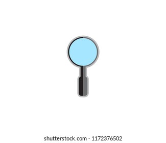 Magnifying Glass Icon Vector Logo Template Illustration Design