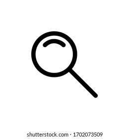 Magnifying glass icon vector logo