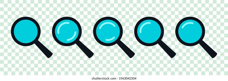 Magnifying Glass icon vector. loupe zooming icons illustration. Web or app search icon illustration template