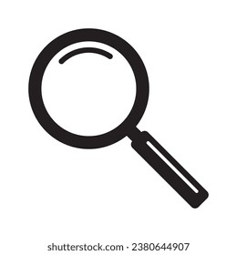 Icono de la lupa, lupa vectorial o signo de la lupa. Icono de búsqueda.