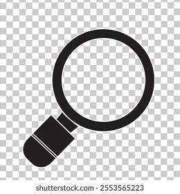 Magnifying glass icon, vector magnifying glass or magnifier sign. Cool web search icon. vector